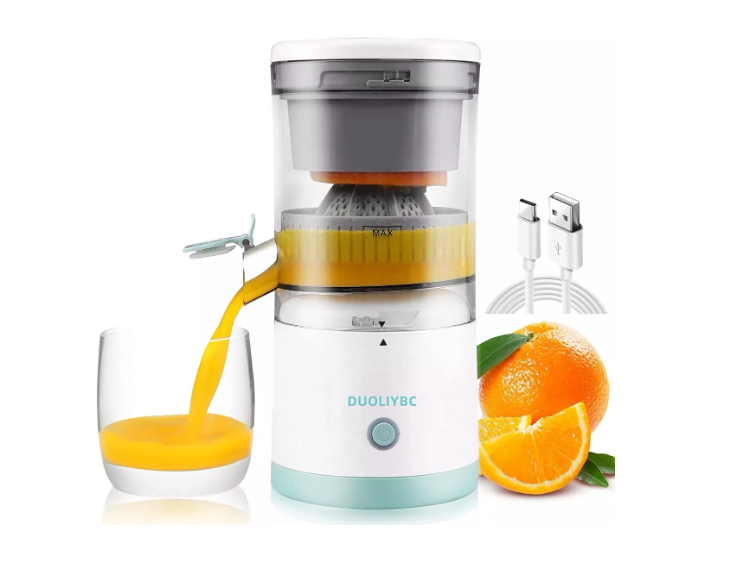 Exprimidor Eléctrico Portátil ® – Jugo Fresco al Instante, ¡Sin Desorden y Con Estilo!