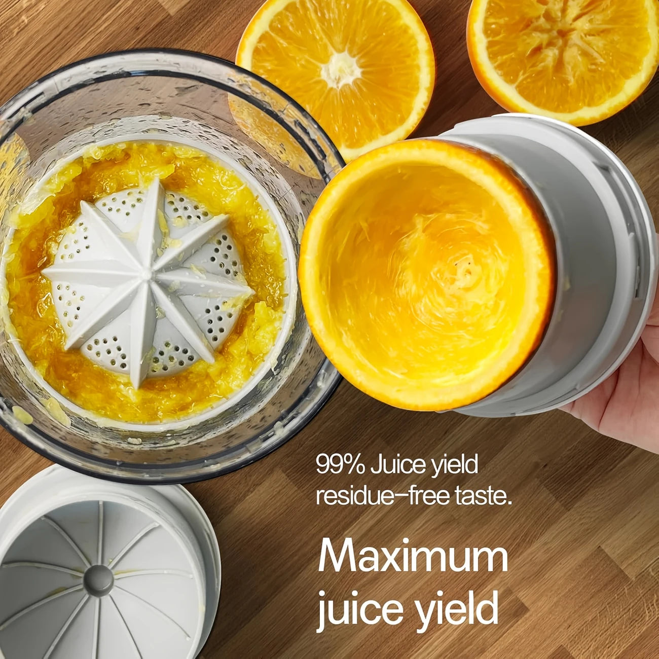 Exprimidor Eléctrico Portátil ® –  Jugo Fresco al Instante, ¡Sin Desorden y Con Estilo!